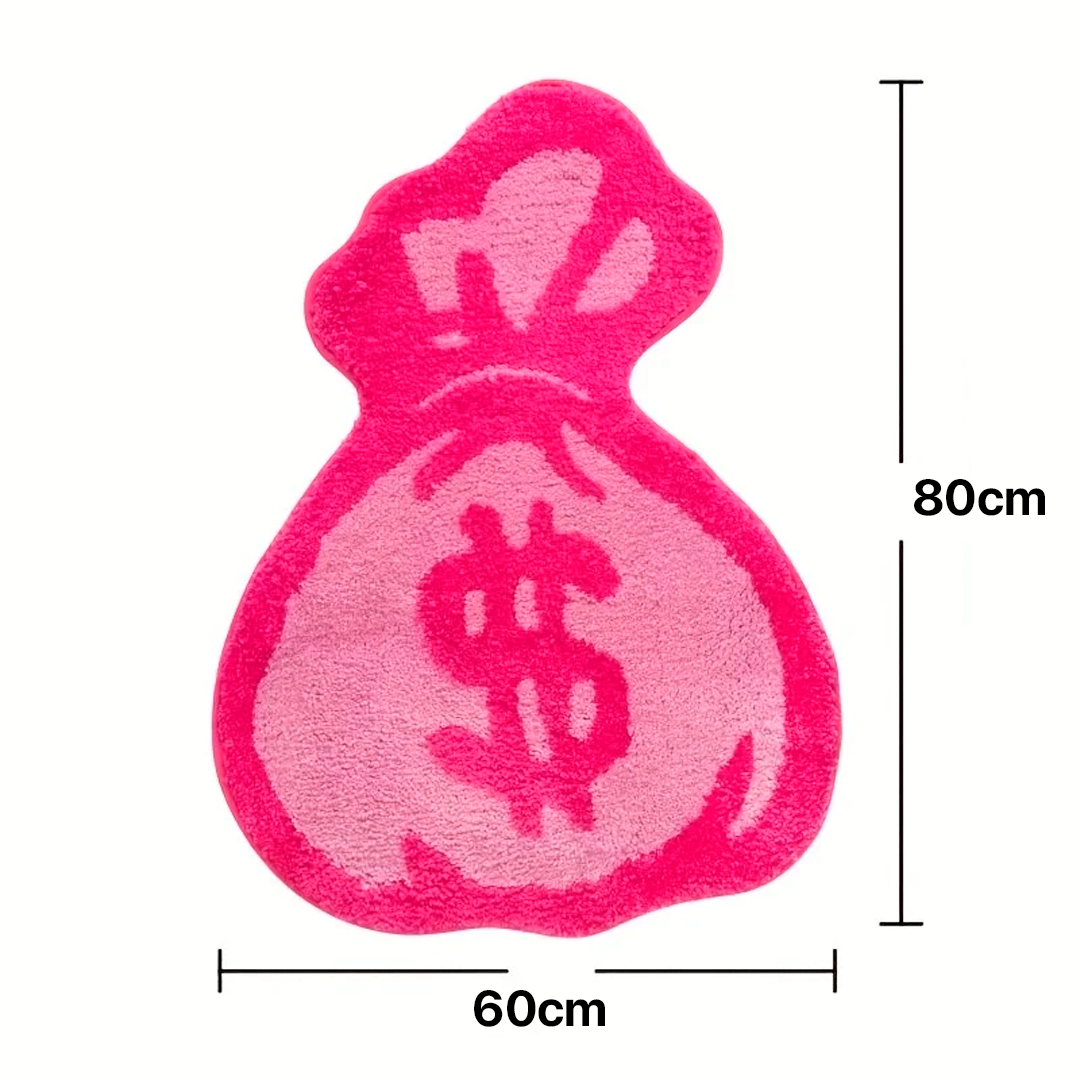 Alfombra Bolsa de Dinero Rosa